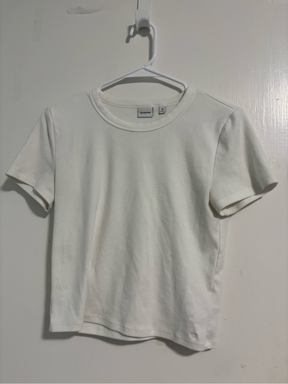 Sunday Best Kids Cream Short Sleeve Crew Tee